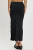 Black Midi Skirt High Rise Supersoft Lined sold by Ally Fashion