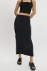 Black Midi Skirt High Rise Supersoft Lined sold by Ally Fashion