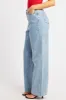 Denim Wide Leg Jean High Rise sold by Ally Fashion