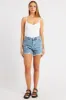 Denim Relaxed Denim Short Mid Rise sold by Ally Fashion
