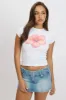 White Graphic Tee Short Sleeve sold by Ally Fashion