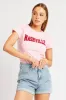 Pink Graphic Tee Short Sleeve sold by Ally Fashion