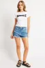 White Graphic Tee Short Sleeve sold by Ally Fashion