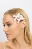 Pink 4 Pack Mini Satin Bow Bobby Pins sold by Ally Fashion