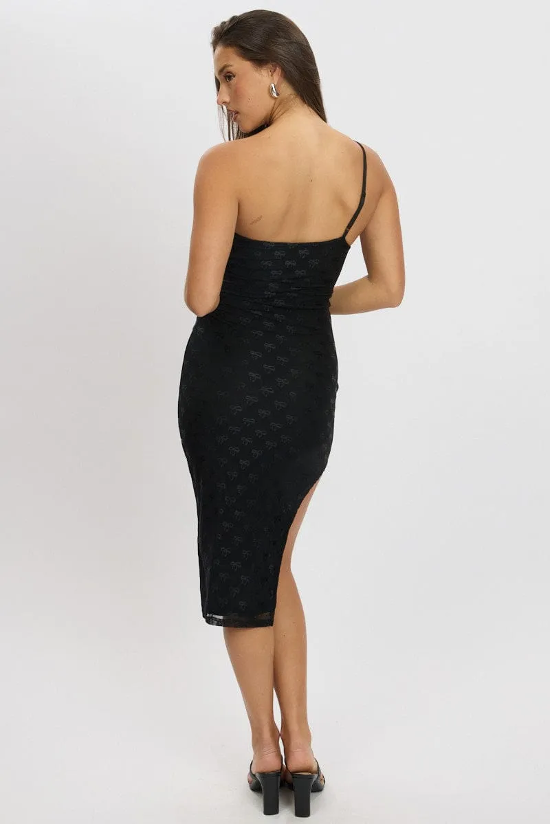 Black Bodycon Dress One Shoulder sold by Ally Fashion product image thumbnail 5