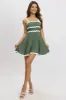 Green Fit And Flare Dress Ric Rac Mini sold by Ally Fashion