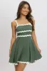 Green Fit And Flare Dress Ric Rac Mini sold by Ally Fashion