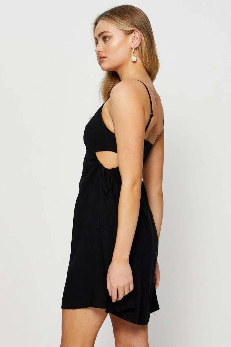Black Mini Dress Sleeveless sold by Ally Fashion product image thumbnail 4