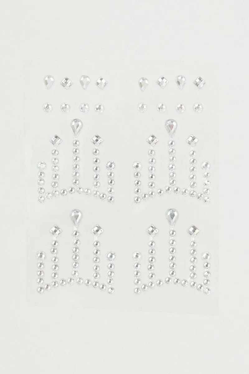 Metallic Face Jewellery Sticker sold by Ally Fashion