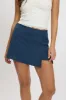 Blue Mini Skort Skirt Mid Rise Tailored Lined sold by Ally Fashion