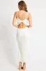 White Bodycon Dress Singlet Textured Midi sold by Ally Fashion