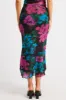 Multi Floral Mesh Skirt Elasticated Picot Trim Midaxi sold by Ally Fashion