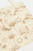 Beige Abstract Tote Bag Printed Beachside Escape sold by Ally Fashion