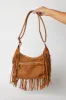 Brown Suede Fringe Crossbody Bag sold by Ally Fashion