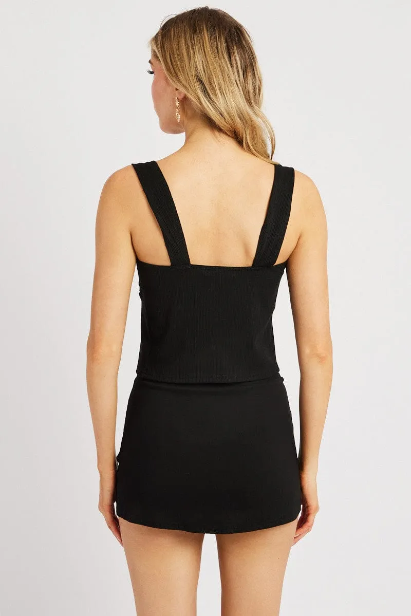 Black Tie Up Top Sleeveless sold by Ally Fashion product image thumbnail 5