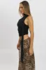 Black One Shoulder Top Sleeveless Mesh sold by Ally Fashion