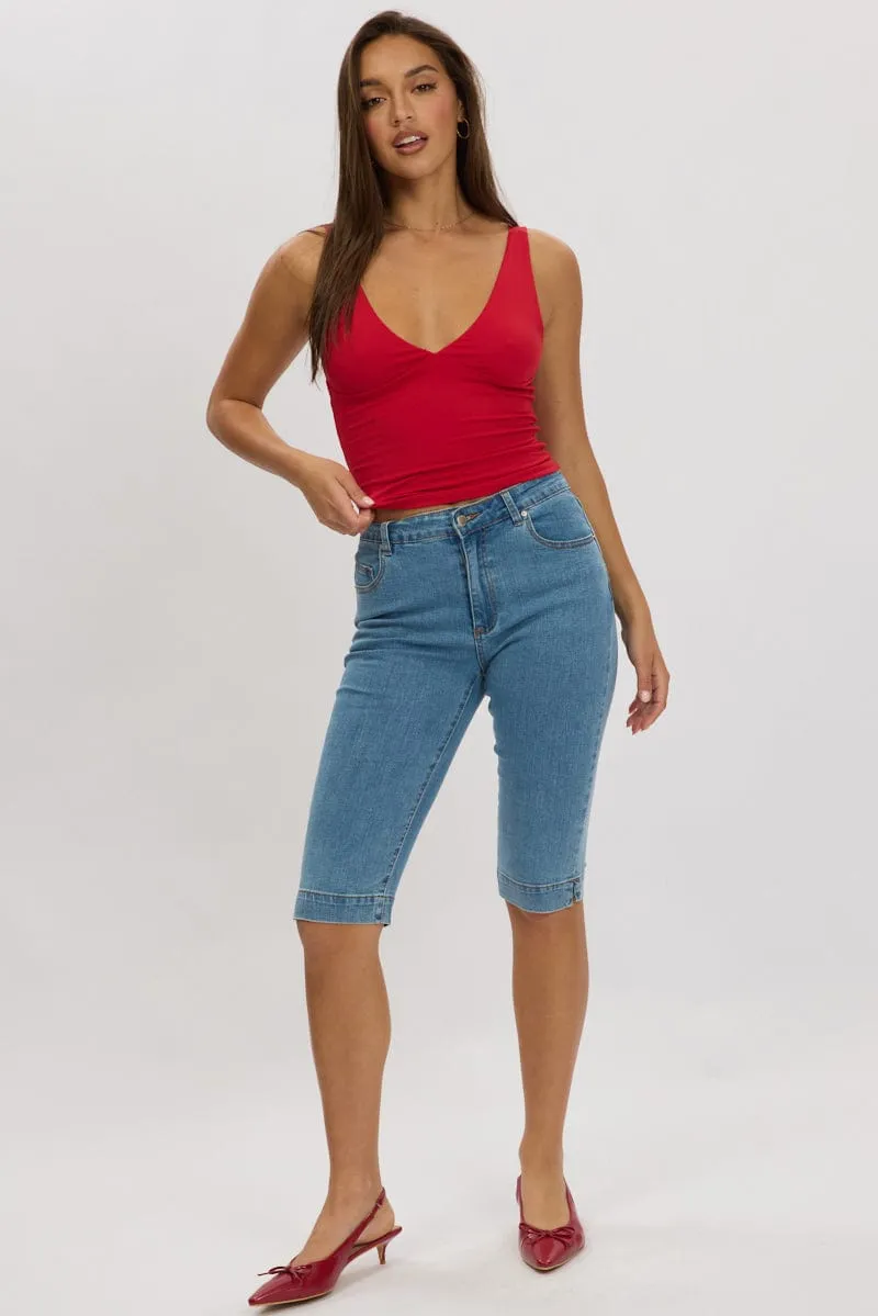Red Tank Top Supersoft sold by Ally Fashion product image thumbnail 2