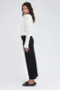 Black Midi Skirt High Rise Textured Jersey sold by Ally Fashion