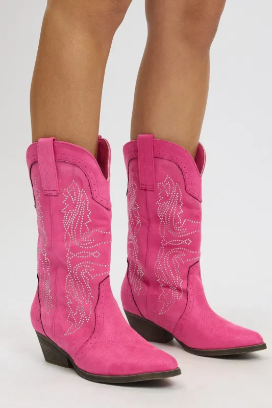 Pink Cowboy Boots sold by Ally Fashion