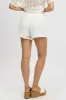White Shorts Elasticated Waist sold by Ally Fashion