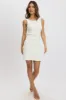 White Knit Dress Sleeveless Mini sold by Ally Fashion