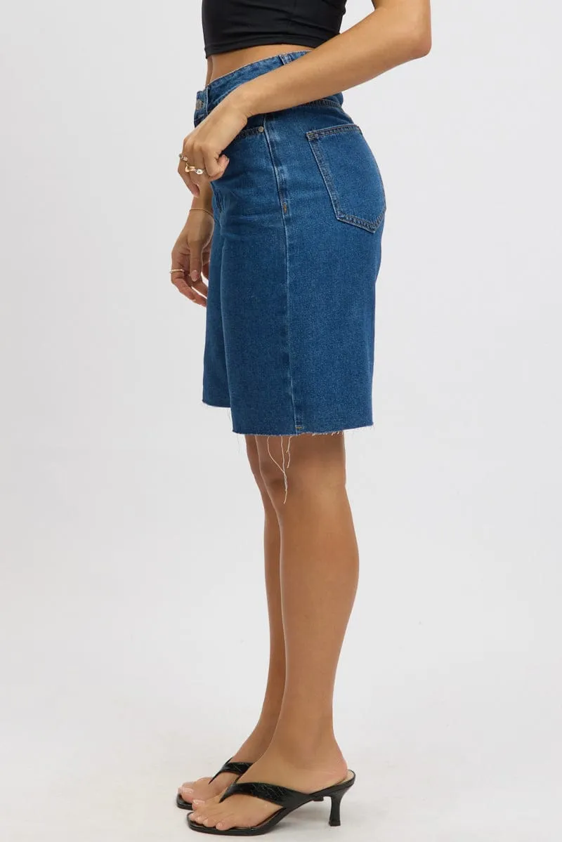 Denim Jorts High Rise sold by Ally Fashion product image thumbnail 4