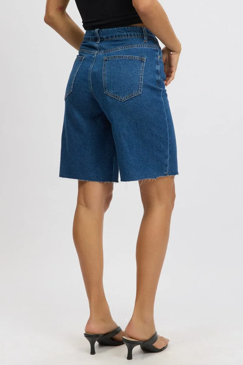 Denim Jorts High Rise sold by Ally Fashion product image thumbnail 5