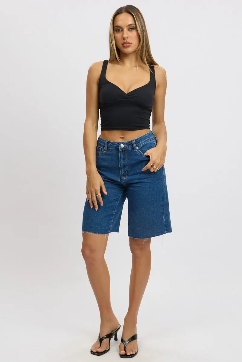 Denim Jorts High Rise sold by Ally Fashion product image thumbnail 2