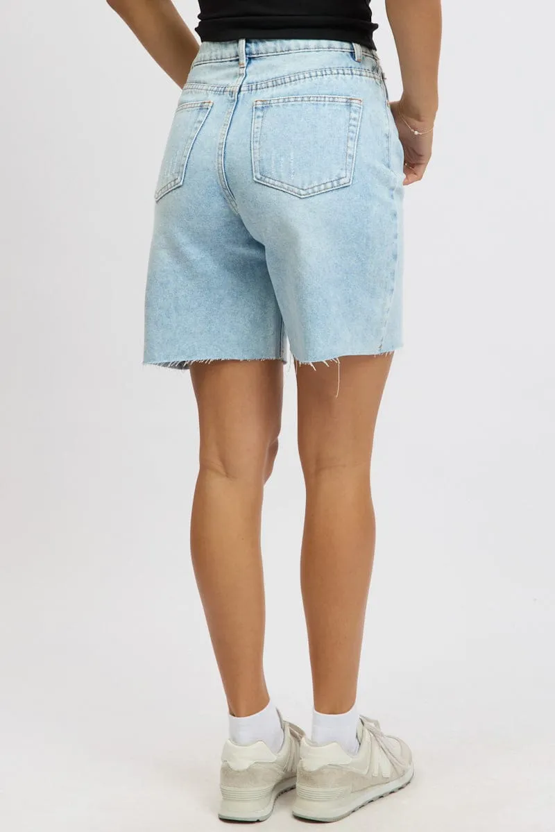 Denim Jorts Mid Rise sold by Ally Fashion product image thumbnail 5