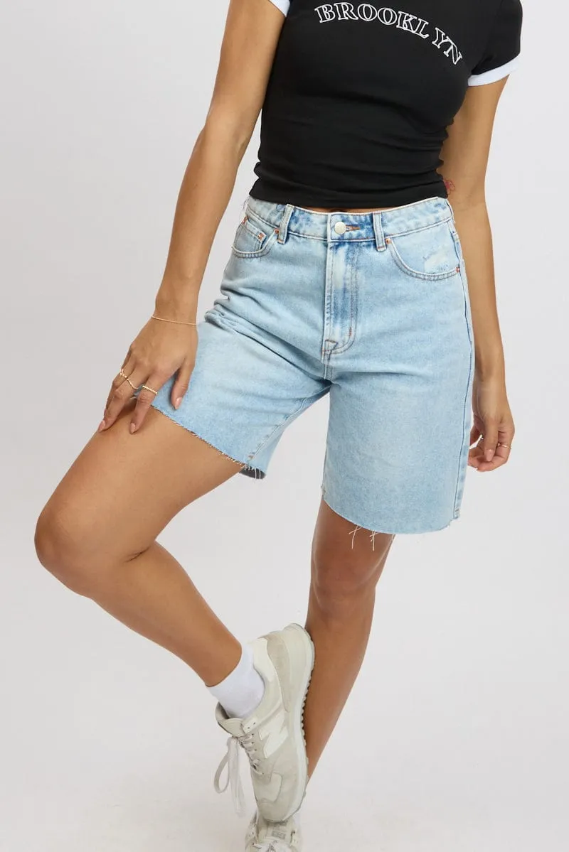 Denim Jorts Mid Rise sold by Ally Fashion