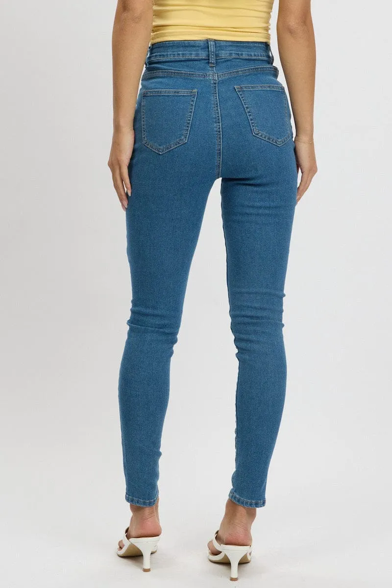 Denim Skinny Jean High Rise sold by Ally Fashion product image thumbnail 5