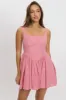 Red Check Fit And Flare Dress Mini sold by Ally Fashion
