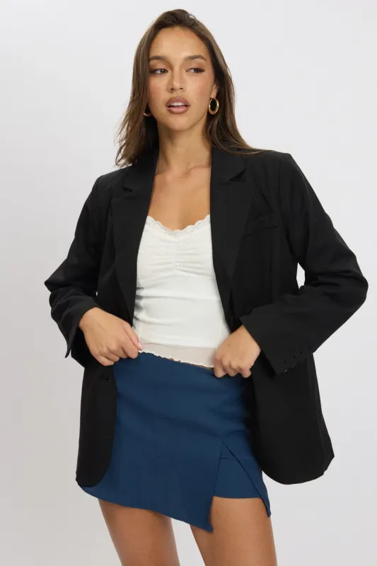 Black Oversized Blazer Long Sleeve sold by Ally Fashion
