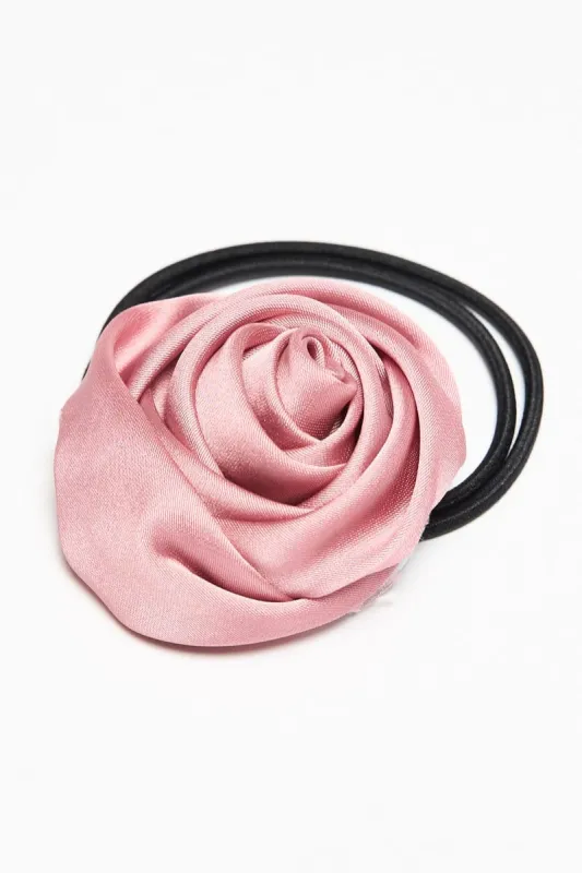 Pink Rosette Hair Tie sold by Ally Fashion