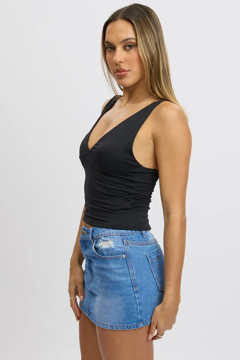 Black Tank Top Supersoft sold by Ally Fashion product image thumbnail 4