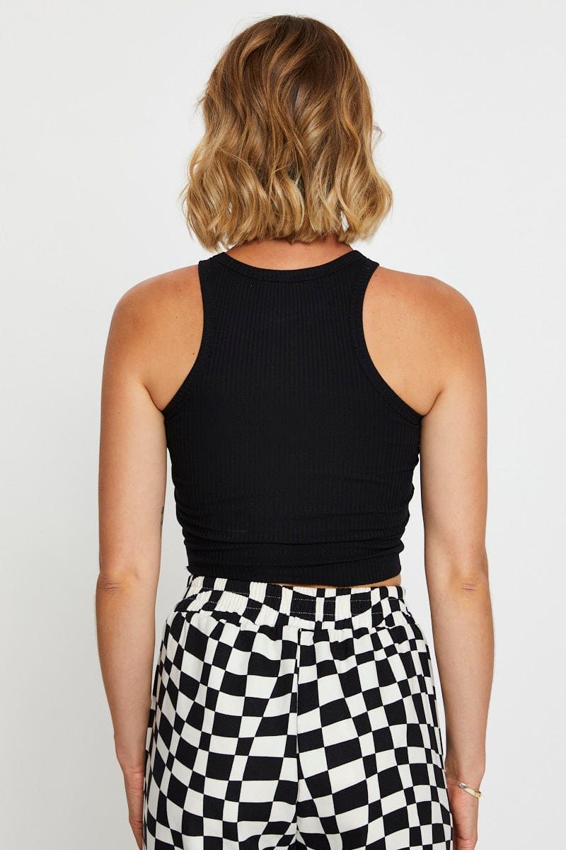 Black Singlet Top sold by Ally Fashion product image thumbnail 5