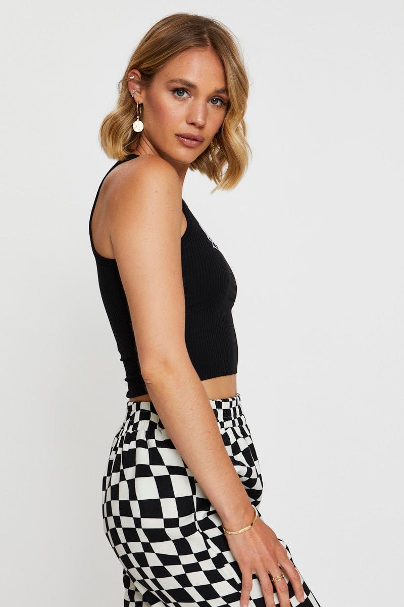 Black Singlet Top sold by Ally Fashion product image thumbnail 4