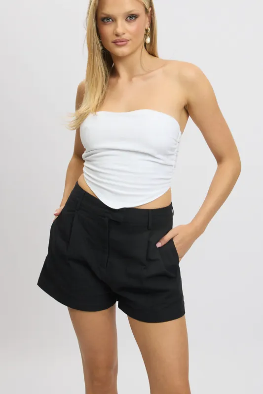 Black Shorts Mid Rise sold by Ally Fashion