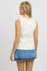 White Linen Vest Tailored sold by Ally Fashion