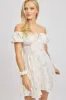 Pink Ditsy Fit And Flare Dress Mini sold by Ally Fashion