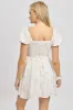 Pink Ditsy Fit And Flare Dress Mini sold by Ally Fashion