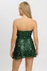 Green Mini Dress Strapless Sequin sold by Ally Fashion