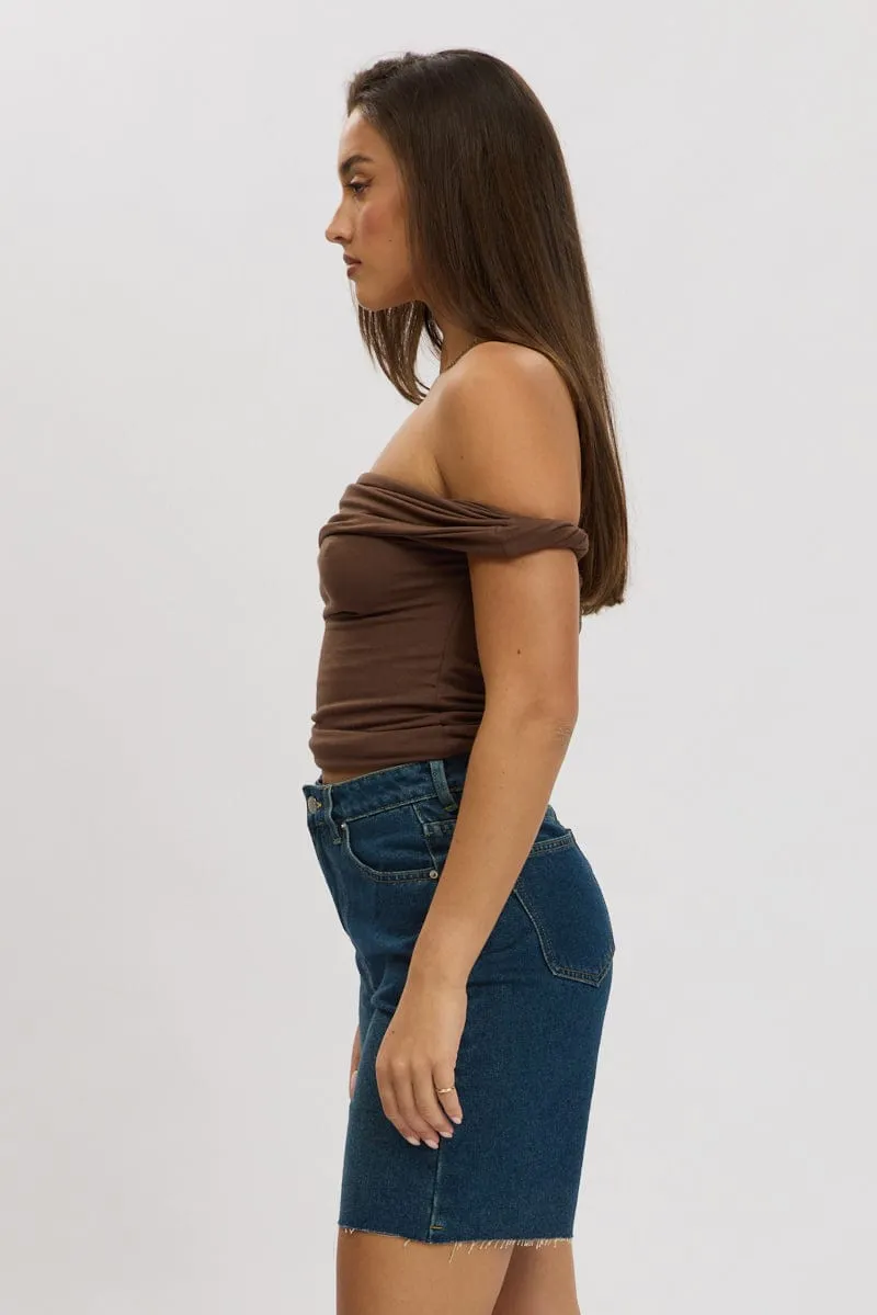 Denim Jorts High Rise sold by Ally Fashion product image thumbnail 4