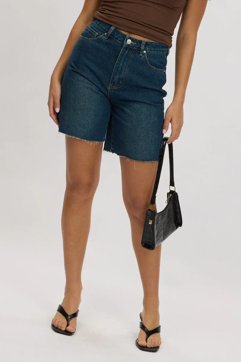 Denim Jorts High Rise sold by Ally Fashion
