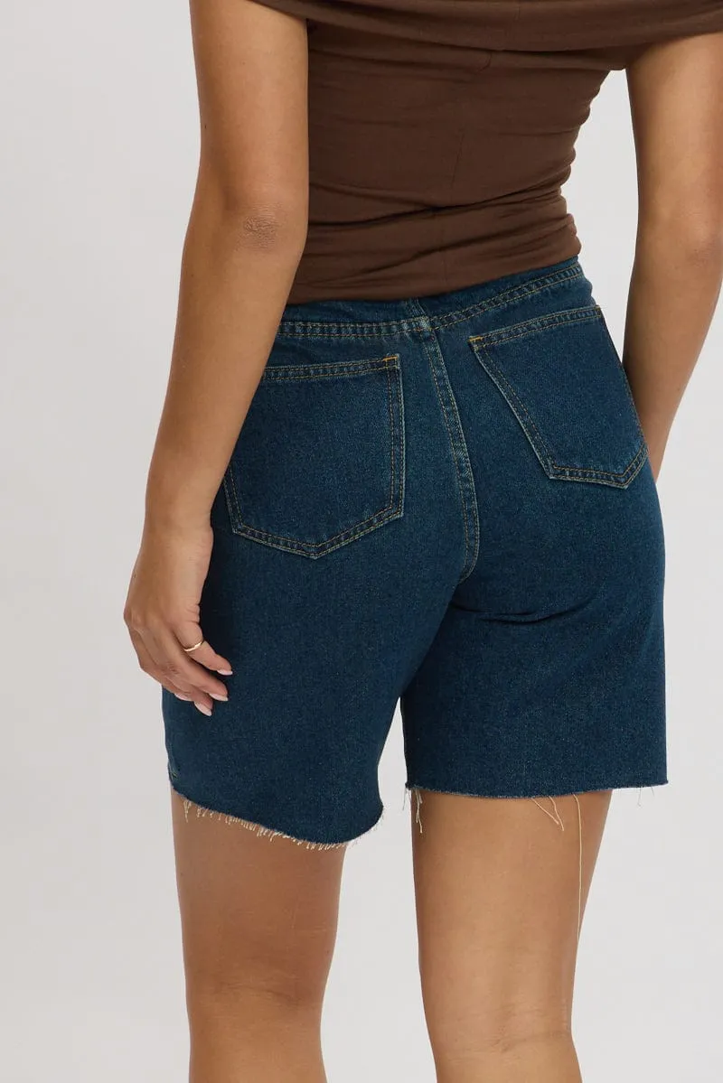 Denim Jorts High Rise sold by Ally Fashion product image thumbnail 5