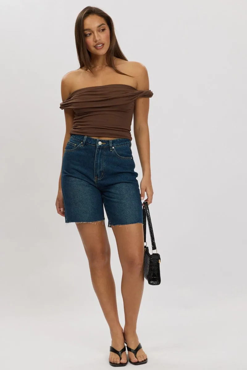 Denim Jorts High Rise sold by Ally Fashion product image thumbnail 2