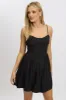 Black Fit And Flare Dress Drop Waist Mini sold by Ally Fashion