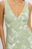 Green Abstract A Line Mini Dress Sleeveless sold by Ally Fashion