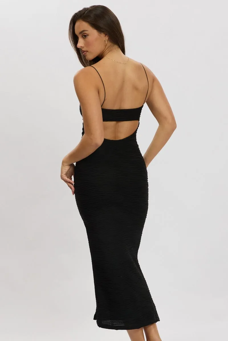 Black Bodycon Dress Sleeveless Midi sold by Ally Fashion product image thumbnail 5