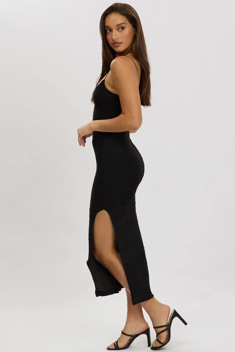 Black Bodycon Dress Sleeveless Midi sold by Ally Fashion product image thumbnail 4